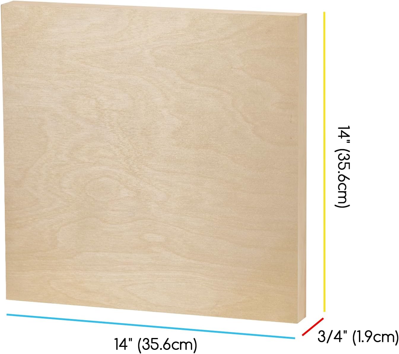 Unfinished Wood Canvas Board: Wooden Canvas Panel Pack of 2 - Blank Cradled Wood Art Board for Painting