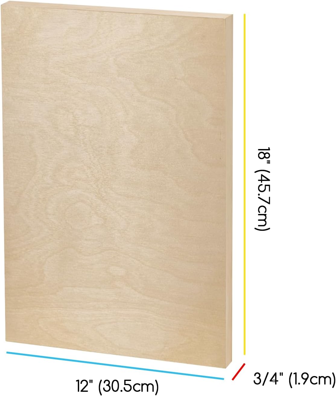 Unfinished Wood Canvas Board: Wooden Canvas Panel Pack of 2 - Blank Cradled Wood Art Board for Painting