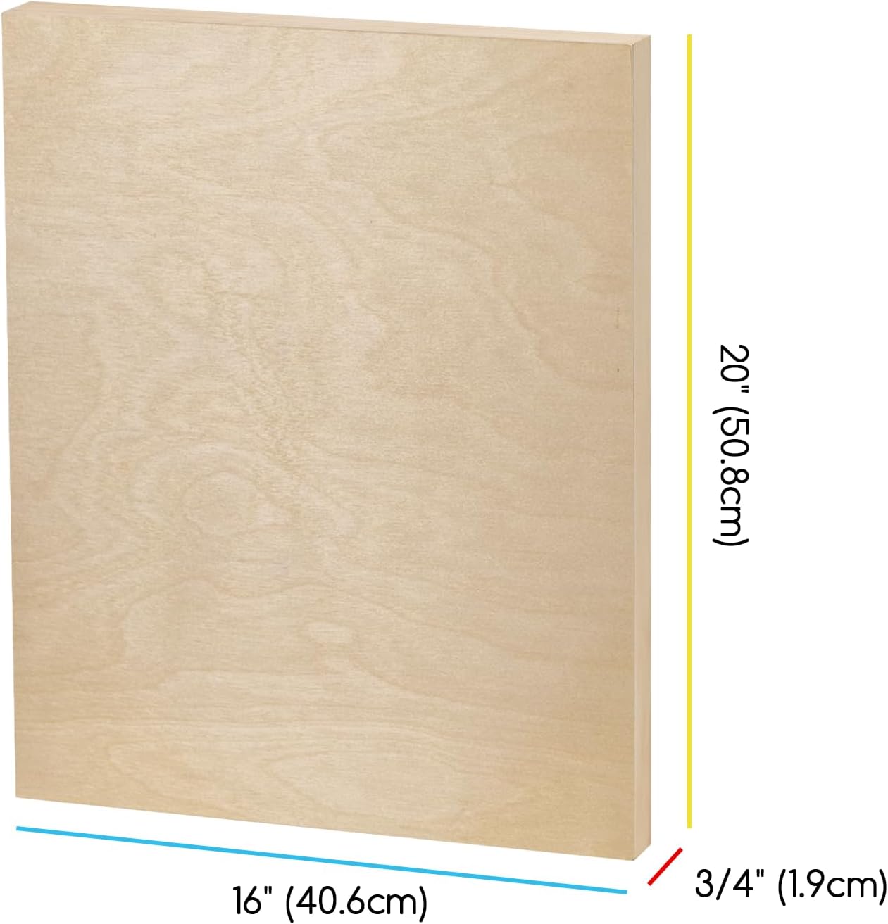Unfinished Wood Canvas Board: Wooden Canvas Panel Pack of 2 - Blank Cradled Wood Art Board for Painting