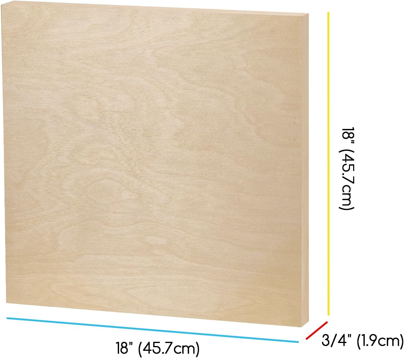 Unfinished Wood Canvas Board: Wooden Canvas Panel Pack of 2 - Blank Cradled Wood Art Board for Painting