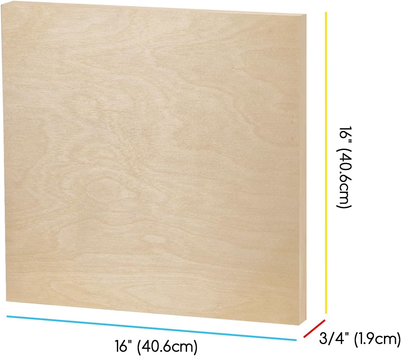 Unfinished Wood Canvas Board: Wooden Canvas Panel Pack of 2 - Blank Cradled Wood Art Board for Painting