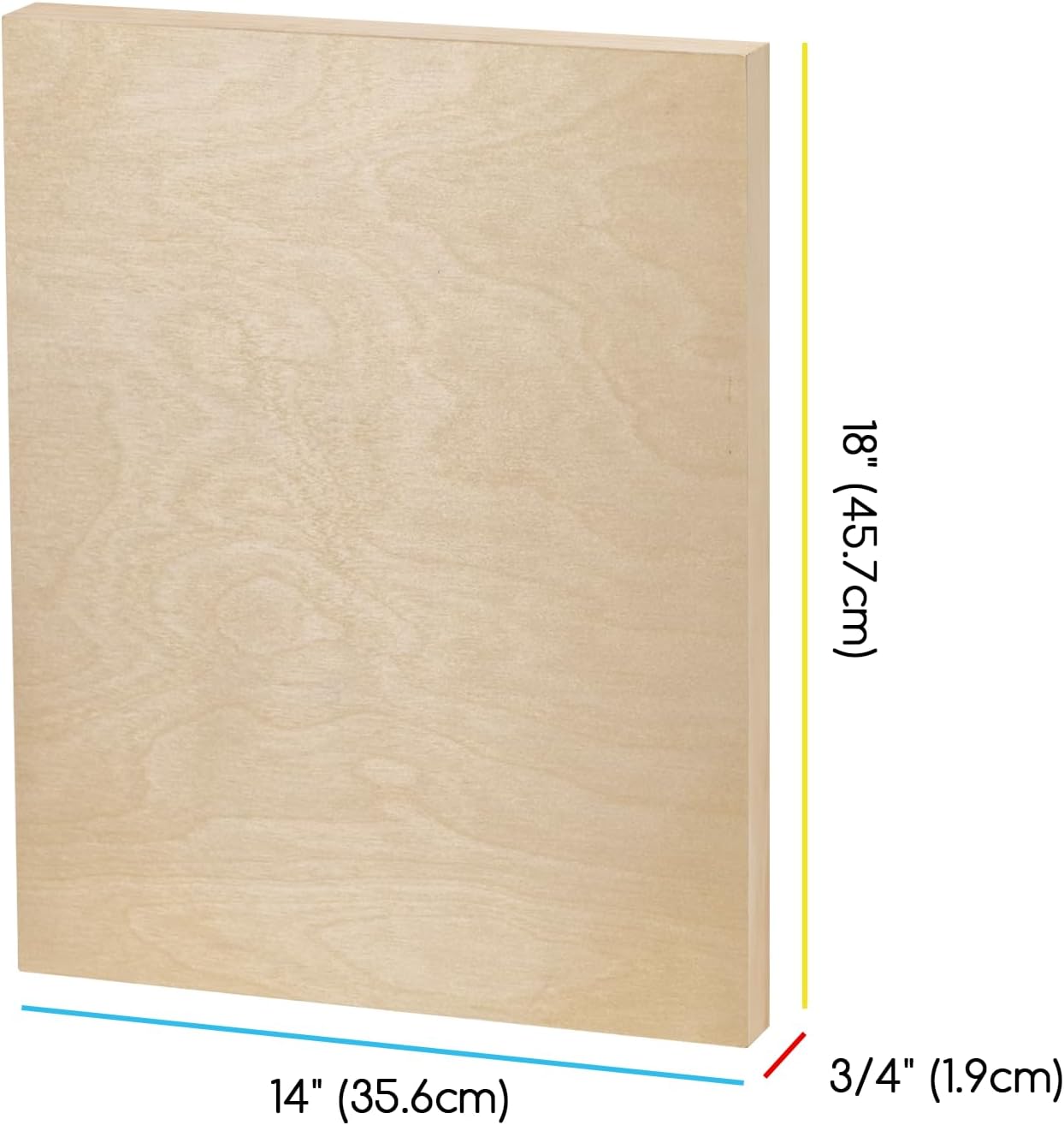 Unfinished Wood Canvas Board: Wooden Canvas Panel Pack of 2 - Blank Cradled Wood Art Board for Painting