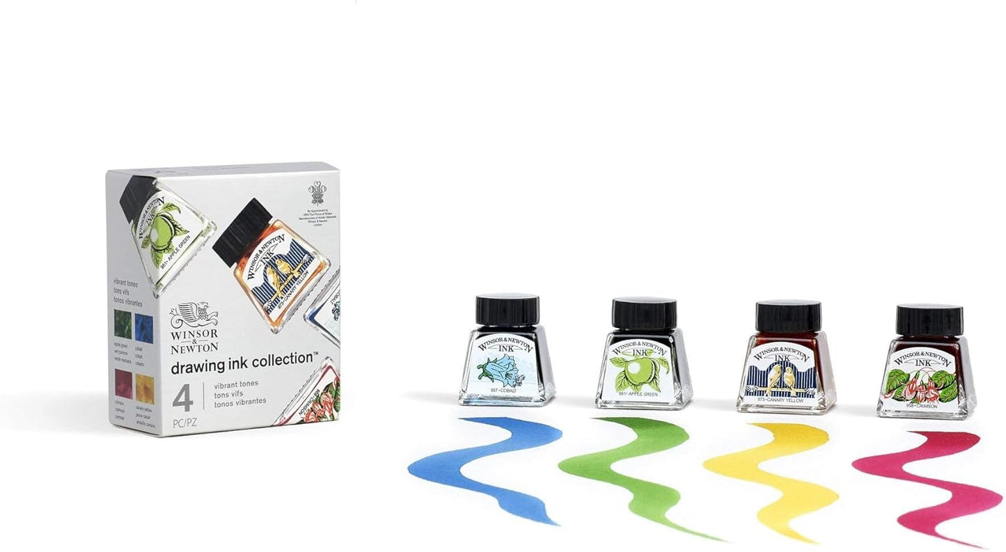 Winsor & Newton Drawing Ink 14 ml Bottle, White (974)