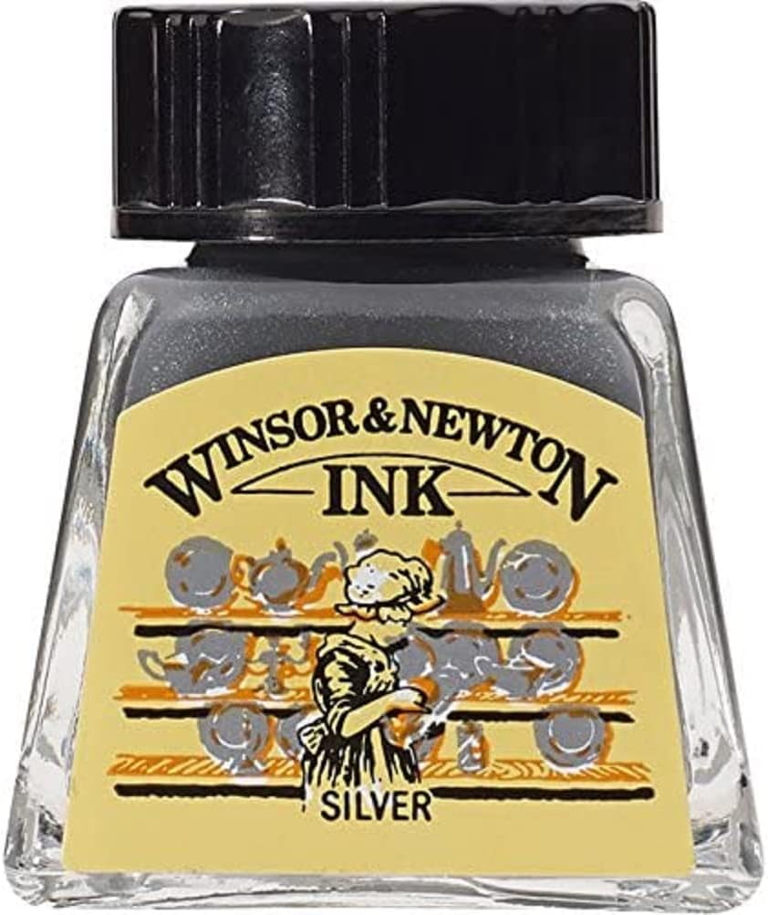Winsor & Newton Drawing Ink 14 ml Bottle, White (974)