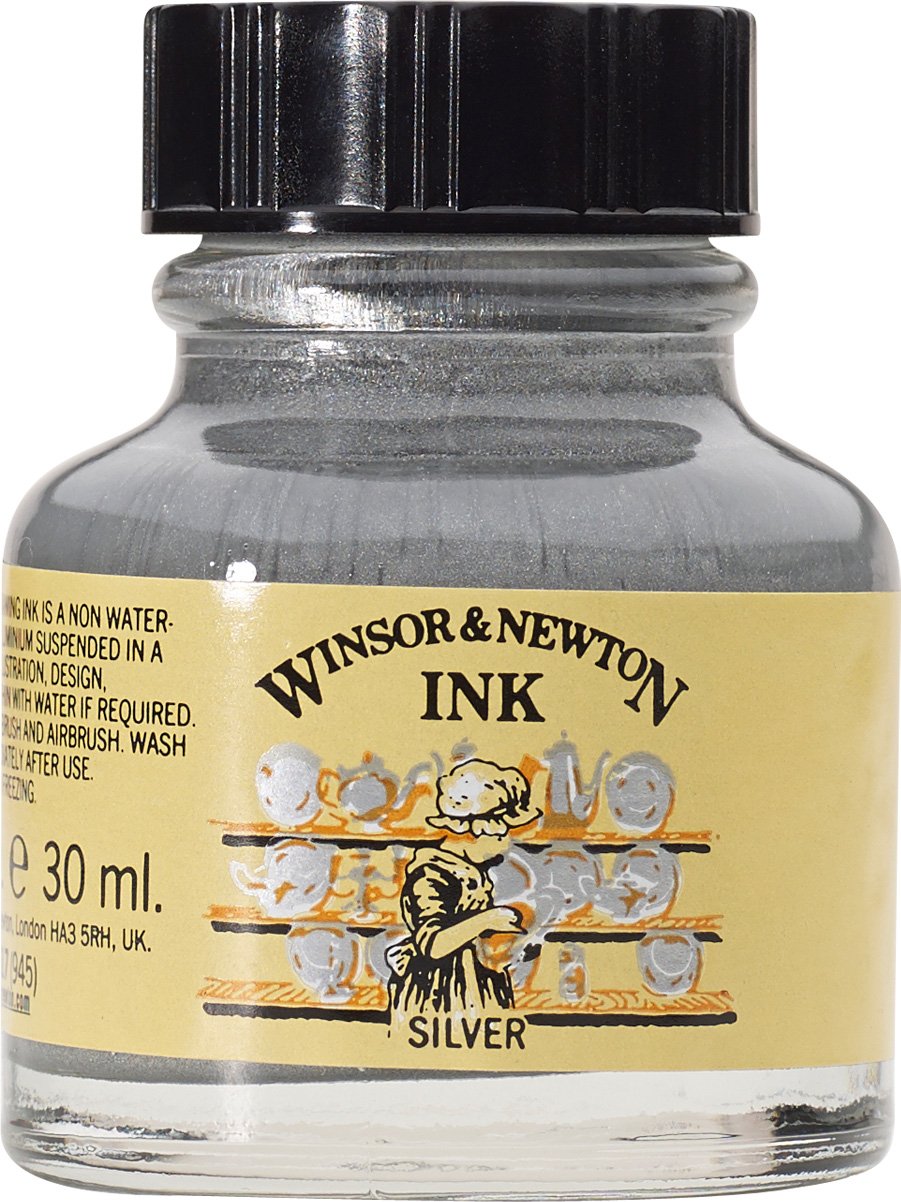 Winsor & Newton Drawing Ink 14 ml Bottle, White (974)