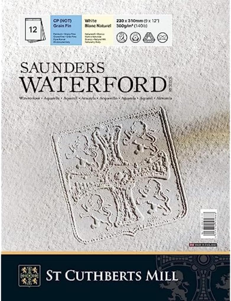 St Cuthberts Mill Saunders Waterford Watercolour Paper 300 g/m²