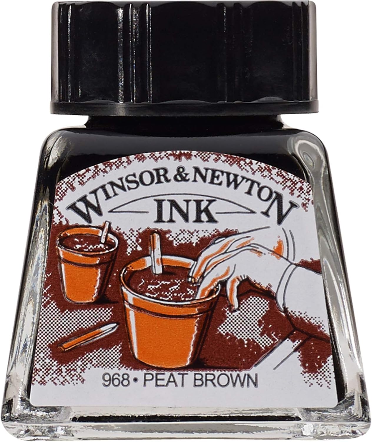 Winsor & Newton Drawing Ink 14 ml Bottle, White (974)