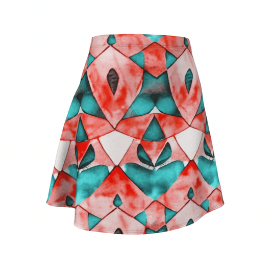 Flare SkirtCoral Kaleidoscope SkirtFCKcreative