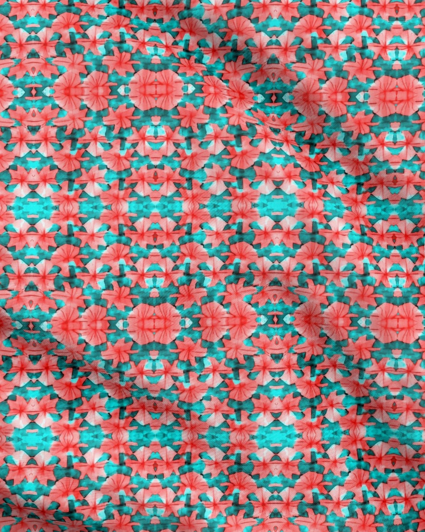 Repeat Pattern FabricCoral Waters FabricFCKcreative