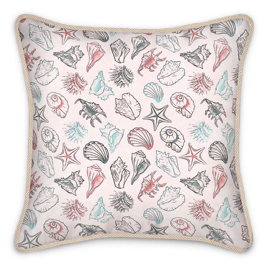 Silk CushionsSeashell Echo luxury Silk CushionFCKcreative