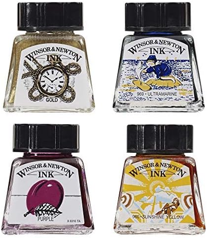 Winsor & Newton Drawing Ink 14 ml Bottle, White (974)