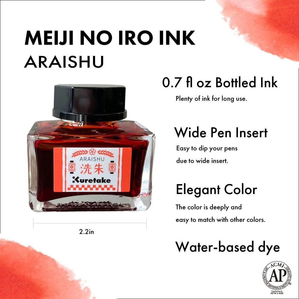 Ink-café MEIJI NO IRO ARAISHU Ink Bottle 20g