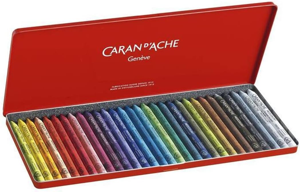 Neocolor I Water-Soluble Wax Pastels, 15 Colors