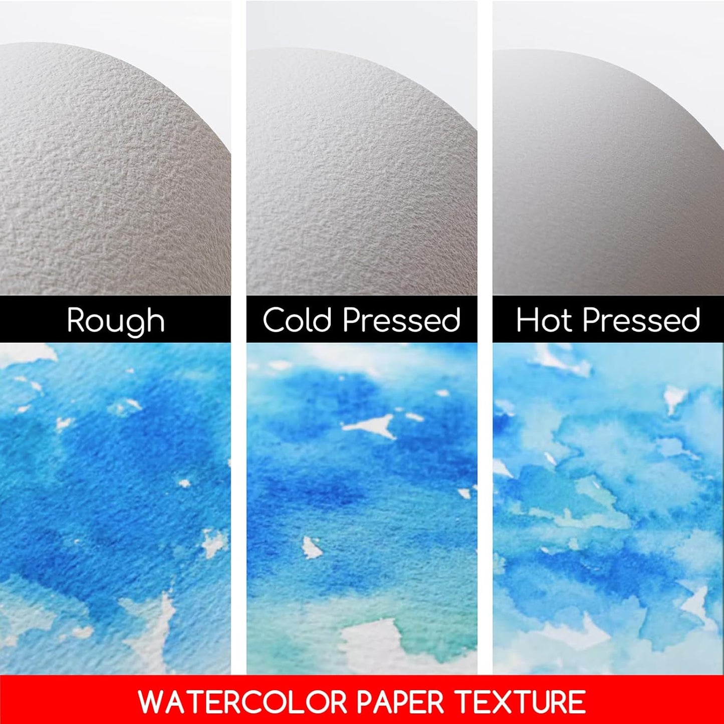 Cotton Watercolour Paper Block,Textured Surface, 140lb/300gsm